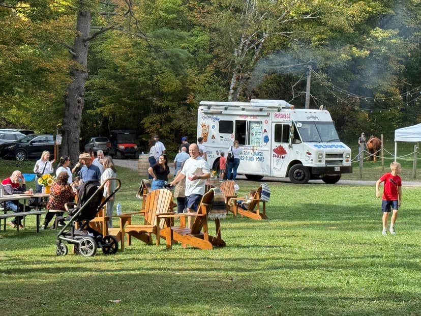 Wedding icecream Truck Setup