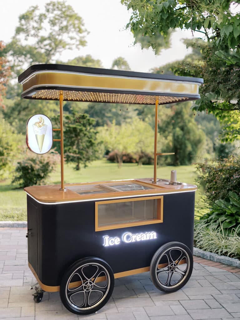 Indoor ice cream catering setup 4