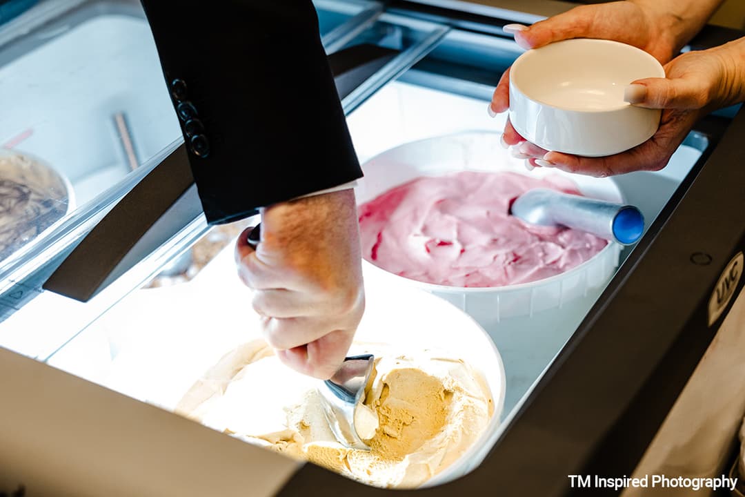 Indoor ice cream catering setup 5
