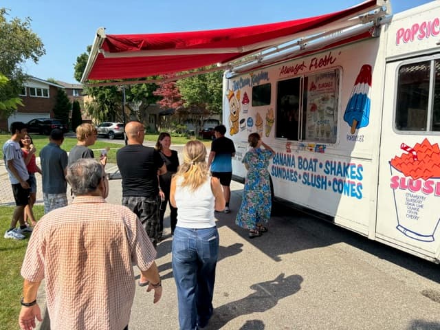 Ice Cream Truck Toronto guests enjoying treats