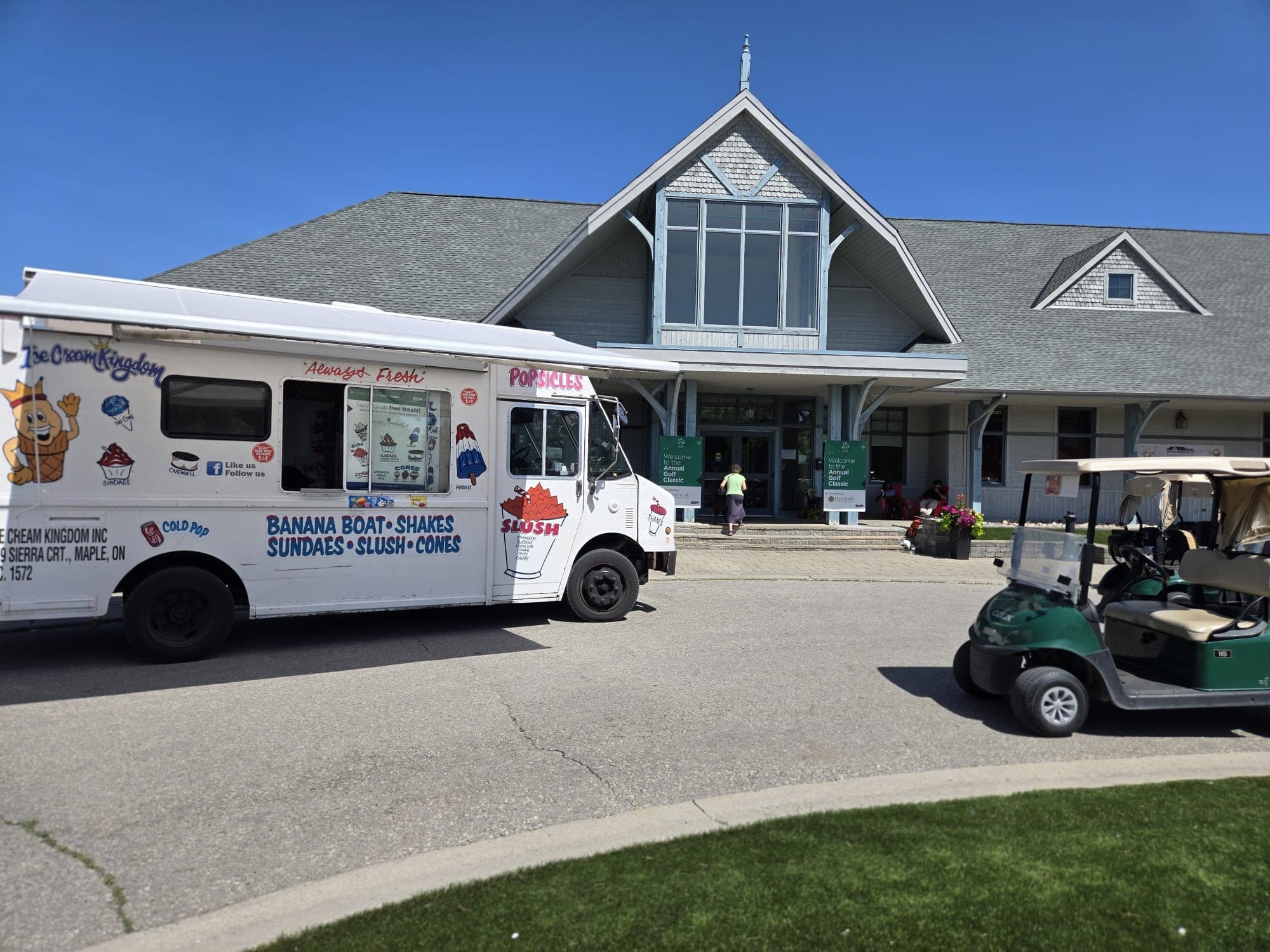 Ice Cream Truck Toronto catering an event, available for bookings in Milton